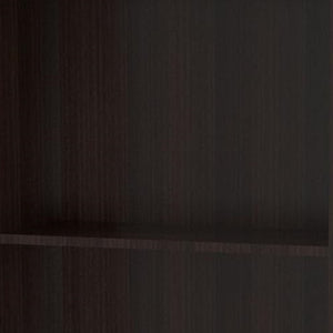 Homeroots 63" Espresso Solid Wood Three Tier Bookcase   249820