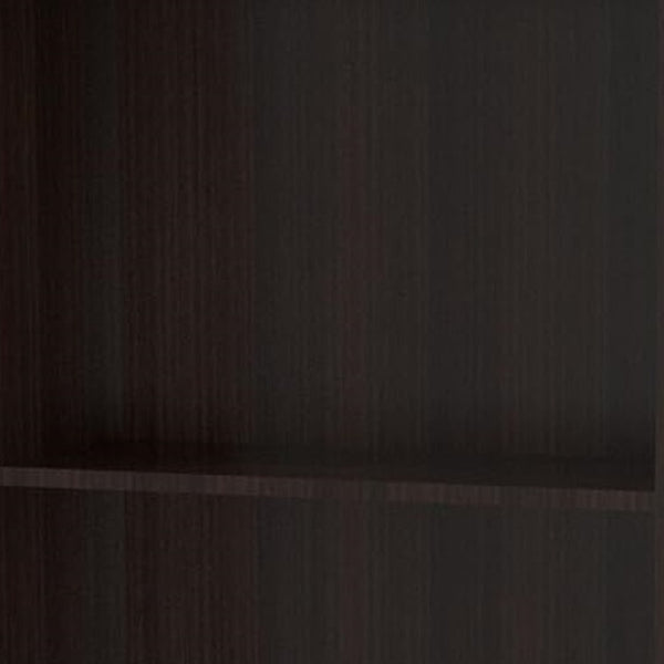 Homeroots 63" Espresso Solid Wood Three Tier Bookcase   249820