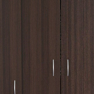 Homeroots 37" Brown Two Drawer Combo Dresser  Manufactured Wood 249830