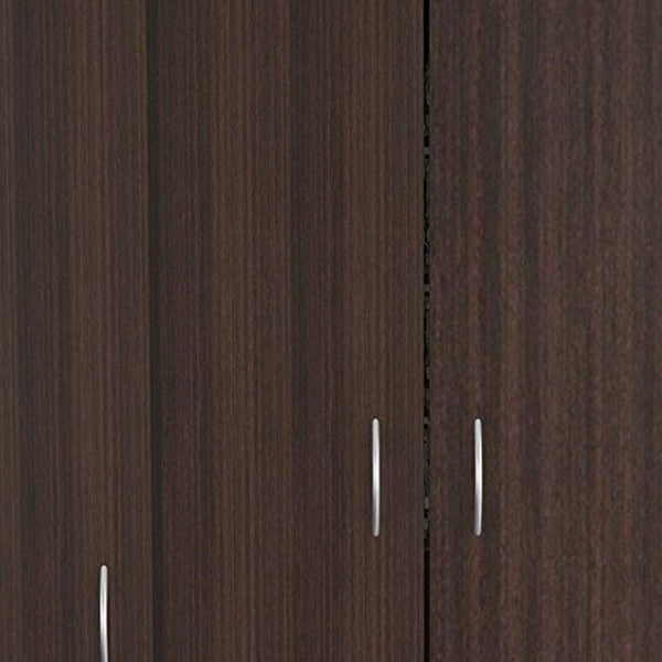 Homeroots 37" Brown Two Drawer Combo Dresser  Manufactured Wood 249830