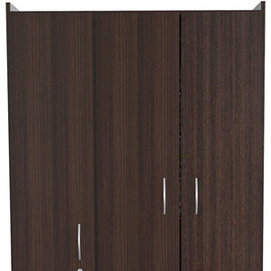 Homeroots 37" Brown Two Drawer Combo Dresser  Manufactured Wood 249830