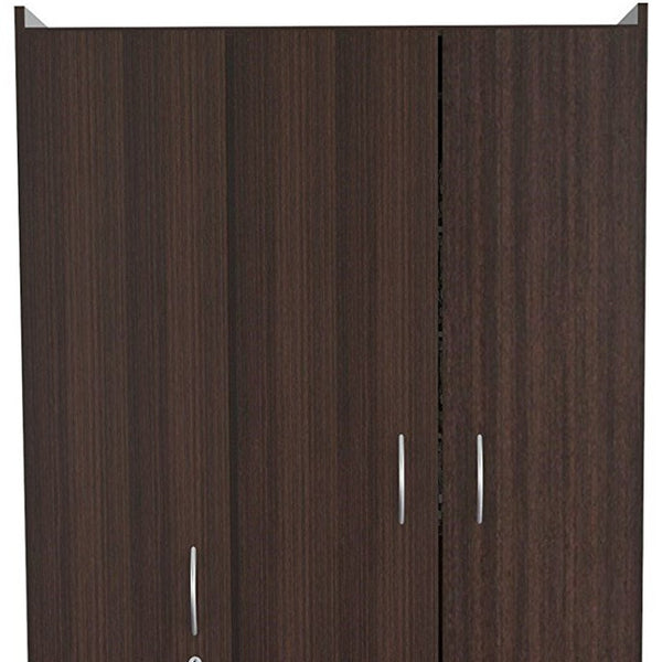 Homeroots 37" Brown Two Drawer Combo Dresser  Manufactured Wood 249830