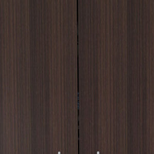 Homeroots Espresso Finish Wood Wardrobe With Two Doors  Solid And Manufacture Wood 249832