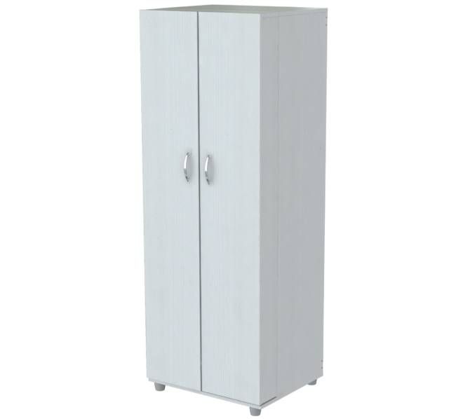 Homeroots 66" White Laminated Wood Pantry Or Storage Cabinet  Solid Manufactured Wood 249838