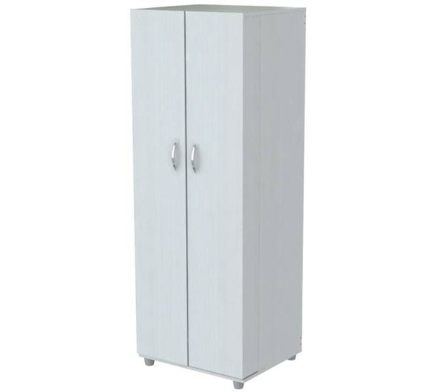 Homeroots 66" White Laminated Wood Pantry Or Storage Cabinet  Solid Manufactured Wood 249838