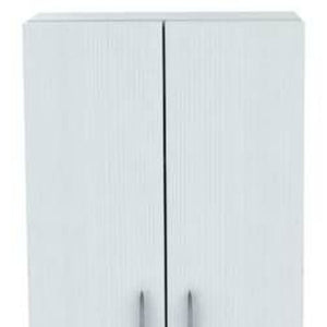 Homeroots 66" White Laminated Wood Pantry Or Storage Cabinet  Solid Manufactured Wood 249838