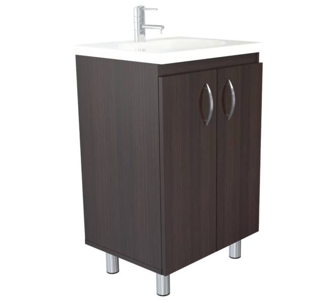Homeroots Modern Espresso Color Vanity And Sink   249853