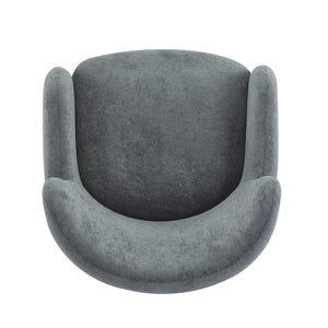 English Elm Christopher Knight Home® - Lucia Velvet Wingback Armchair with Pocket Spring Cushion, Mid-Century Birch Legs, Luxe Comfort Dawn Grey 31.5 L x 30.75 W x 30.5 H N776P205426K