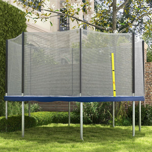 English Elm Soozier 14ft Round Trampoline Replacement Enclosure Net with Zippered Pe Mesh Guard W2225P200470