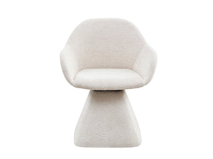 English Elm 180° Swivel Barrel Velvet Accent Chair Eucalyptus Base Ergonomic Living Room Seat W2664P462025