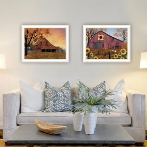 English Elm Trendy Decor 4u Billy Jacobs Autumn Barn Framed Wall Art Set for Farmhouse Rooms B067P255226