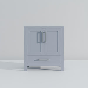 English Elm Dark Grey 30-in Bath Vanity Cabinet with Soft-Close Drawer, Solid Wood Frame, Spacious Storage, Fully Assembled B2731P258780