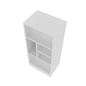 Manhattan Comfort Valenca Mid-Century Modern Bookcase White 24AMC6