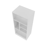 Manhattan Comfort Valenca Mid-Century Modern Bookcase White 24AMC6