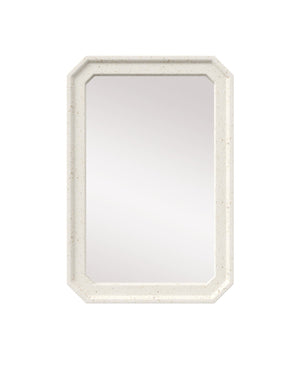 Currey & Company Carson Ivory Mirror - Durable Concrete Design With Amber Flecks For Indoor And Outdoor Sophistication White Fiber Concrete ,Stone ,Shells ,Glass 1000-0163-currey-company