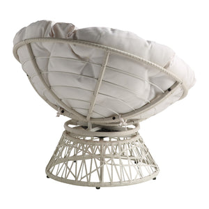 OSP Home Furnishings Papasan Chair White