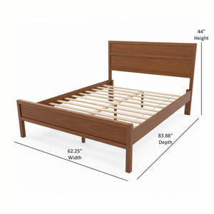 English Elm Maddox Modern Wood Queen Panel Bed With Underbed Storage, Durable Design & No-Box-Spring Support B050P396160