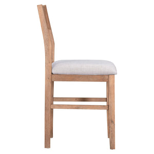 English Elm TOPMAX 82-inch Farmhouse Extendable Dining Set with Two 11" Removable Leaves, Upholstered Seats and Bench Brown N717S000230D