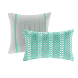 Intelligent Design Nadia Modern/Contemporary Comforter Set ID10-233 Aqua