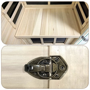 English Elm Xy-909mb-l--b European Aspen Infrared Sauna Cabin with Bluetooth and Digital Controls W5628P491822