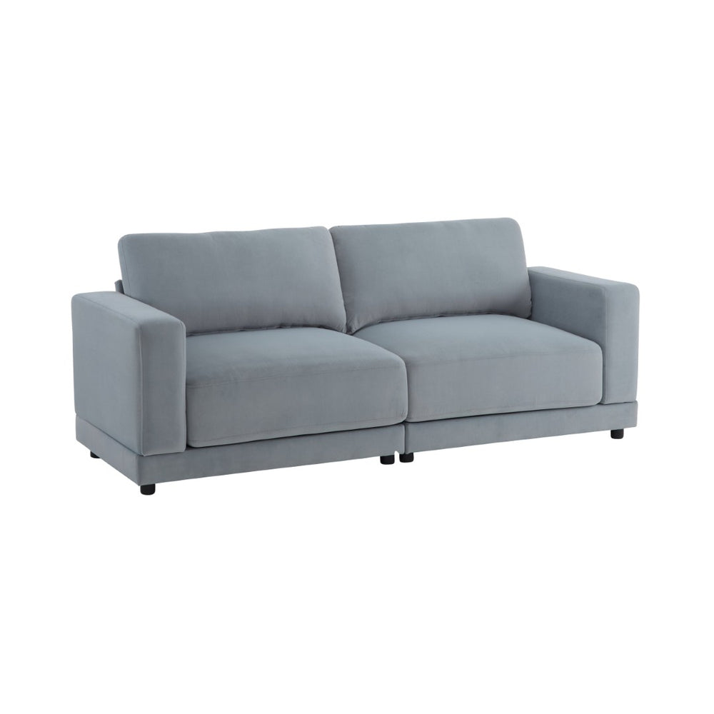English Elm Package Three Seat Woven Fabric Sofa Scandinavian Minimalist White Living Room Gray N767P240700G