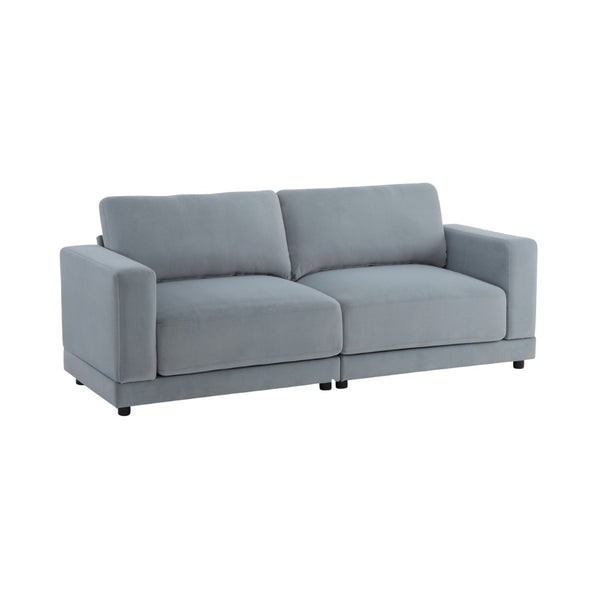 English Elm Package Three Seat Woven Fabric Sofa Scandinavian Minimalist White Living Room Gray N767P240700G