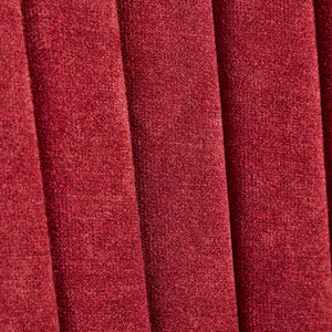 English Elm Rayon High-Back Dining Chair Set with Plush Flocking Upholstery, Triple-Comfort Cushion & Solid Wood Legs WINE RED W1143P233647