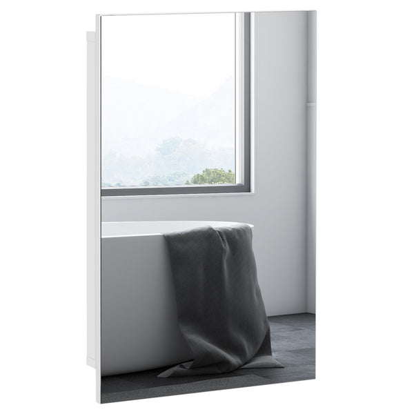 English Elm Kleankin Recessed Medicine Cabinet With Mirror - Space-Saving Wall-Mounted Storage Solution For Bathrooms W2225P216997