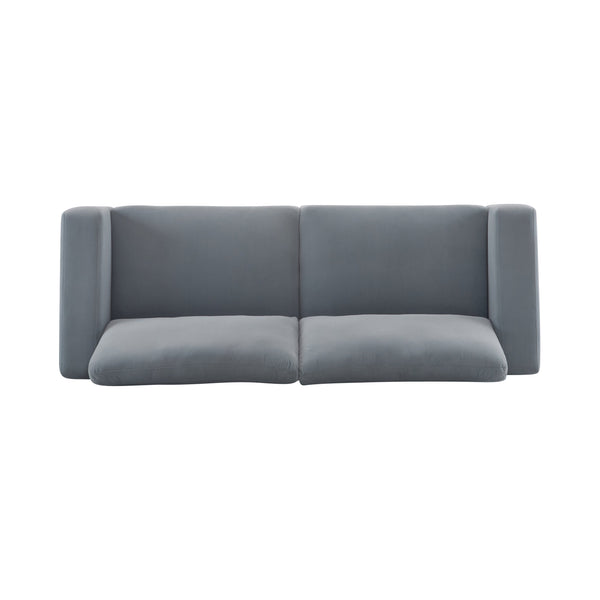 English Elm Christopher Knight Home® - 81'' Modern Square Arm Sofa with High-Density Foam Cushions, Durable Wooden Frame, Fresh White Look Gray N767P240700G_N767P240702G