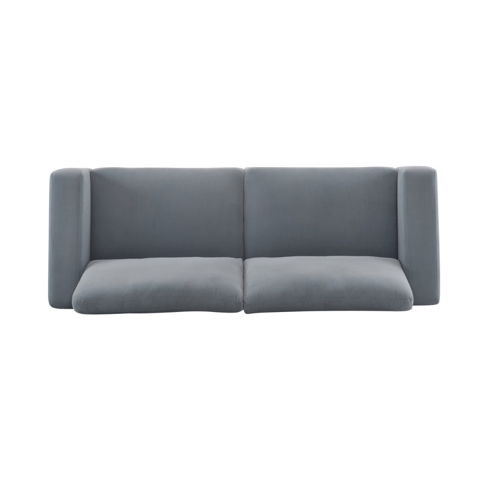 English Elm Package Three Seat Woven Fabric Sofa Scandinavian Minimalist White Living Room Gray N767P240702G