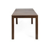 Christopher Knight Home® - Noble House - Nola Outdoor Rustic Acacia Wood Dining Table, Dark Brown