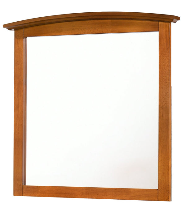 English Elm Hammond Contemporary Wood Veneer Mirror with Low-Distortion Glass, Slim 35x37 Profile for Small Spaces Oak 38 L x 39 W x 3 H B078108324