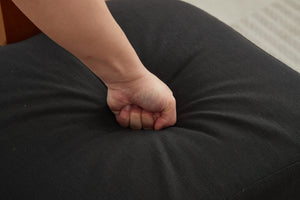 English Elm 064-Set Linen Fabric Modern Armless Dining Chairs with Curved Back & Solid Light Brown Legs for Stylish Comfort Black W527P292118