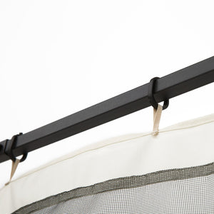 English Elm Outsunny Gazebo Mesh Sidewall Netting Four Zip Panels Bug Screen Patio Canopy W2225P200840