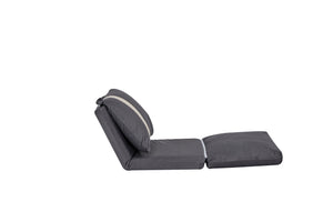 English Elm Aria Modern Floor Sectional Sofa Bed - 6-Position Adjustable, Quick-Fold, Pet-Friendly, Space-Saver W3391S00015