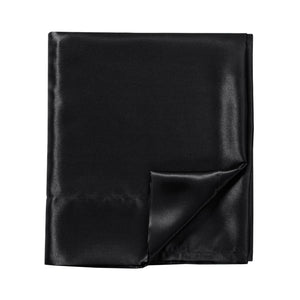 English Elm 7 Luxury Split King 7-Piece Black Satin Sheet Set – 100% Polyester, Deep Pockets, Silky Smooth Feel B035P319698