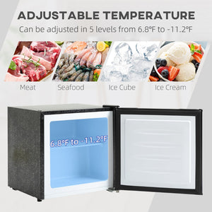 English Elm Homcom Compact Upright Freezer 1.1 Cu Ft with Reversible Door for Dorm or Office W2225P173901