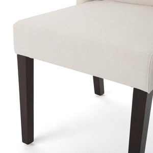 English Elm Dining Chair Set of 2 Wingback Upholstered Seats with Tapered Legs for Modern Spaces 60270.00IVY