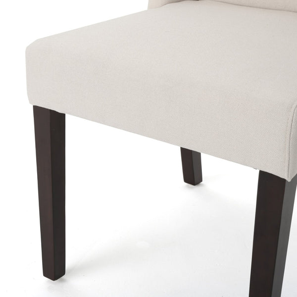 English Elm Dining Chair Set of 2 Wingback Upholstered Seats with Tapered Legs for Modern Spaces 60270.00IVY