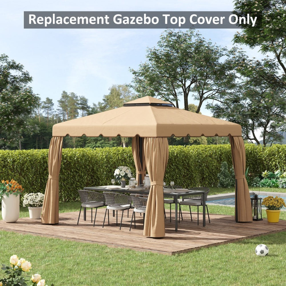English Elm Outsunny Portable Galvanized Steel Carport with Uv Shield Pe Cover for Bikes and Tools W2225P200876