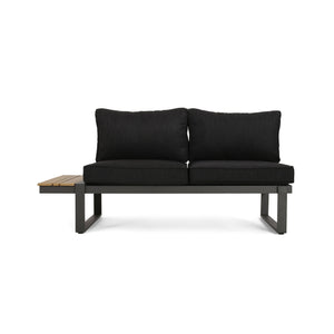 English Elm Christopher Knight Home® - Sterling Left Arm Sofa Seater - Stylish Indoor/Outdoor Seating With Faux-Wood Accents & Cushions 68035.00FGRY