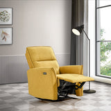 English Elm Ashcroft Furniture - Asheville Dark Yellow Suede Recliner Chair