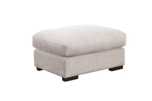 English Elm Nyeisha Flannel Velvet Sectional Sofa with Chaise Usb Ports and Built-in Console Beige B102S00076