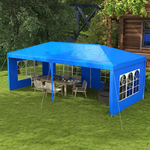 English Elm Outsunny 9.6' X 19' Outdoor Event Tent With Removable Sidewalls, Perfect For Weddings & Gatherings! W2225P175526-GIGA