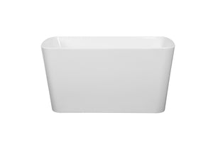 English Elm 49'' Square Acrylic Freestanding Soaking Tub Japanese Ofuro Style Compact Sit-in Bath W1920P179228
