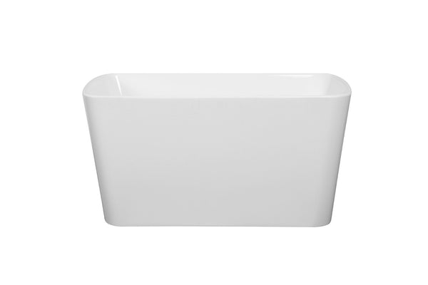 English Elm 49'' Square Acrylic Freestanding Soaking Tub Japanese Ofuro Style Compact Sit-in Bath W1920P179228