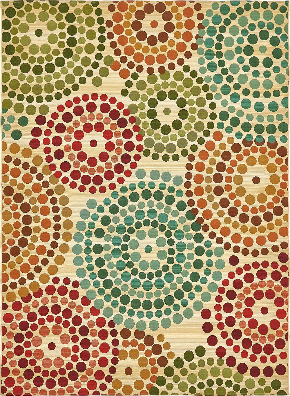 Unique Loom Outdoor Modern Spark Machine Made Geometric Rug Beige, Burgundy/Green/Light Blue/Red/Olive/Orange/Gold 8' 0" x 11' 4"