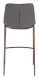 Magnus Barstool - Set of 2 Slate Gray & Walnut 109938 Zuo Modern