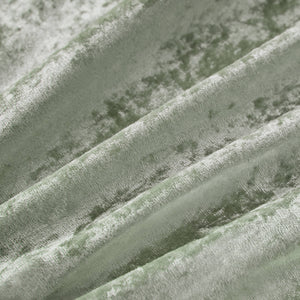 JLA Home Intelligent Design - Velvet Crushed Velvet Duvet Cover Set with Quilted Diamond Texture, Button Closure, Luxe Feel Green ID12-2415