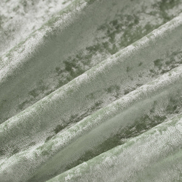 JLA Home Intelligent Design - Velvet Crushed Duvet Cover Set with Quilted Diamond Texture, Button Closure and Decorative Pillow Green ID12-2416